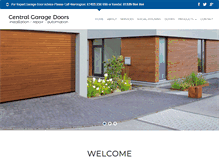 Tablet Screenshot of central-garage-doors.co.uk